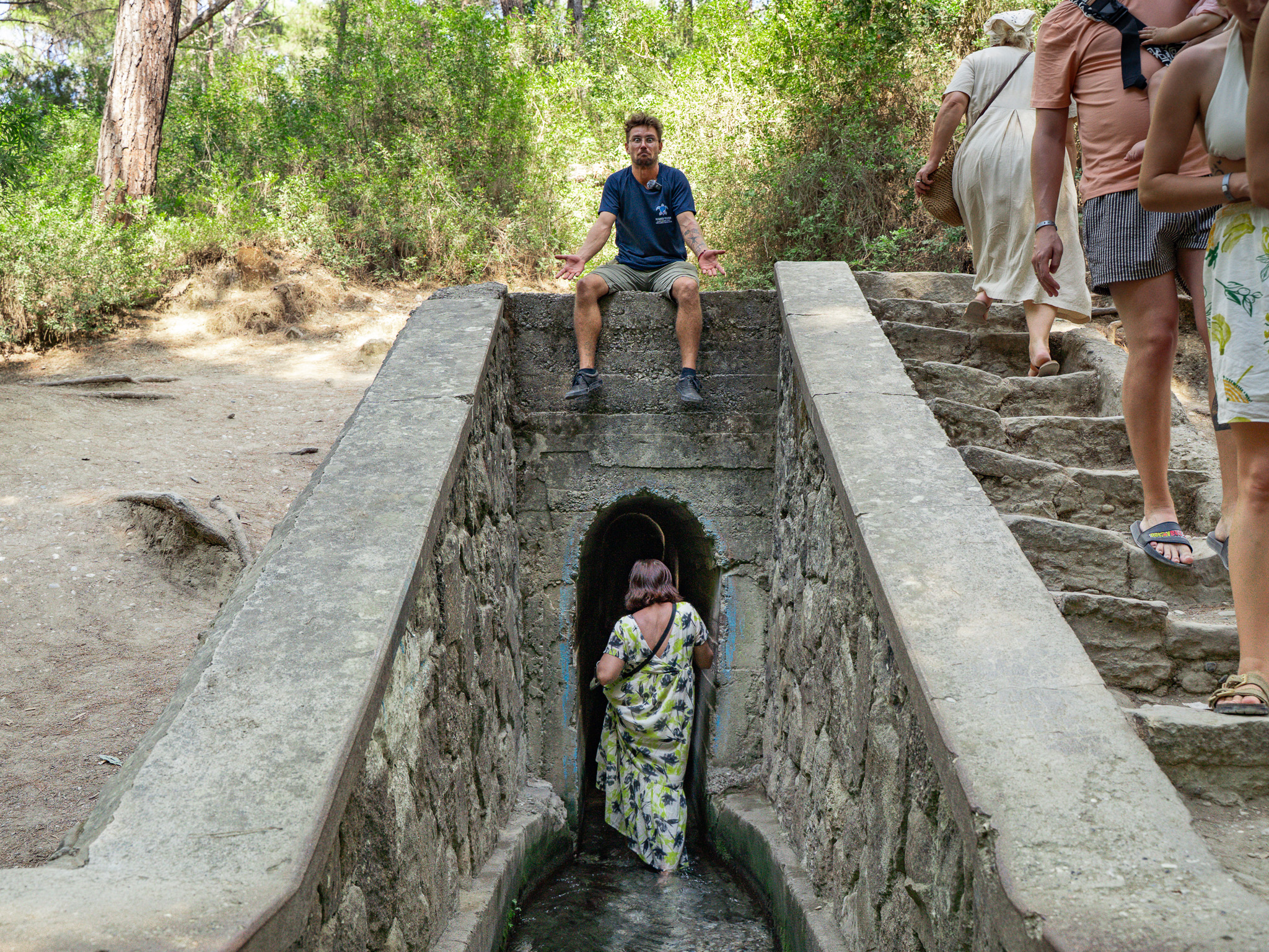 Tunel wodny Siedem Źródeł na Rodos, odwiedzany podczas wycieczek Magic Tours